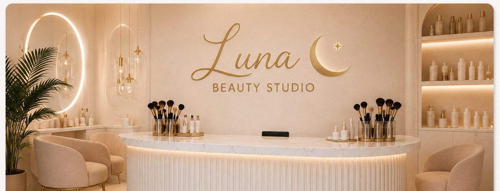 Luna Beauty Studio demo hero image