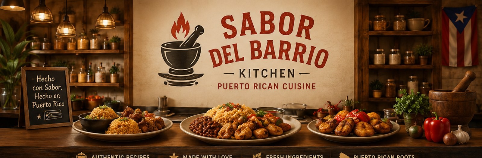 Sabor del Barrio Kitchen demo hero image